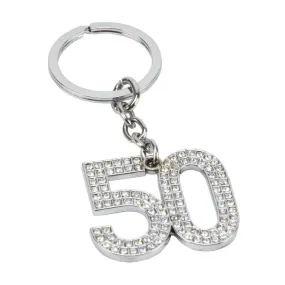 50th Crystal Keyring (Widdop)