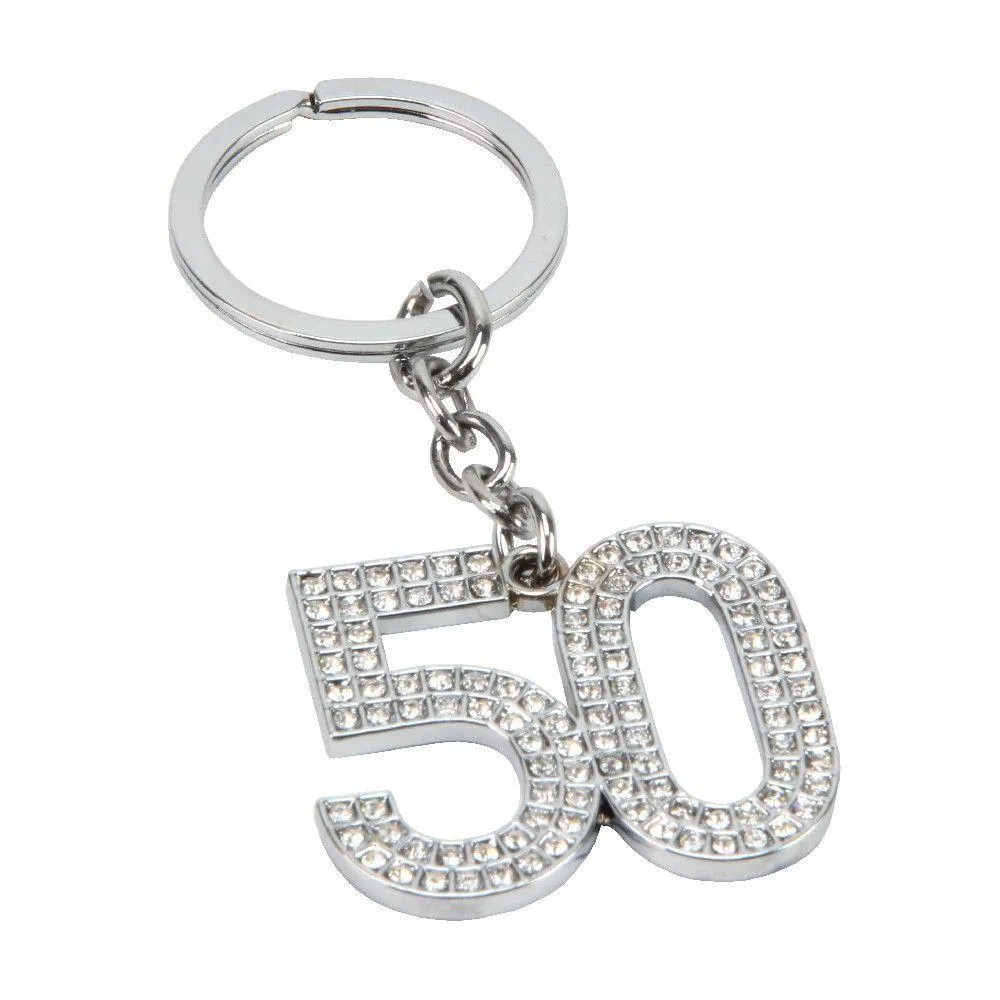 50th Crystal Keyring (Widdop)