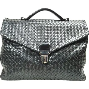 555324AR (X4) Bottega Veneta Hand Bag Black Leather