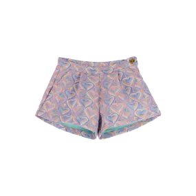 Angel's Face Girls Vanessa Pink Hearts Shorts