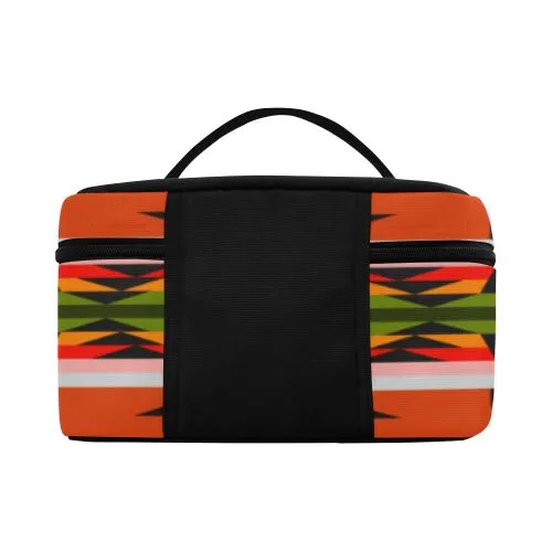 Between the Mountains Orange Cosmetic Bag/Large