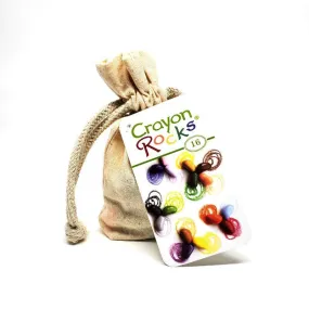 Crayon Rocks - 16 Colors in a Muslin Bag (Boxed) by Crayon Rocks
