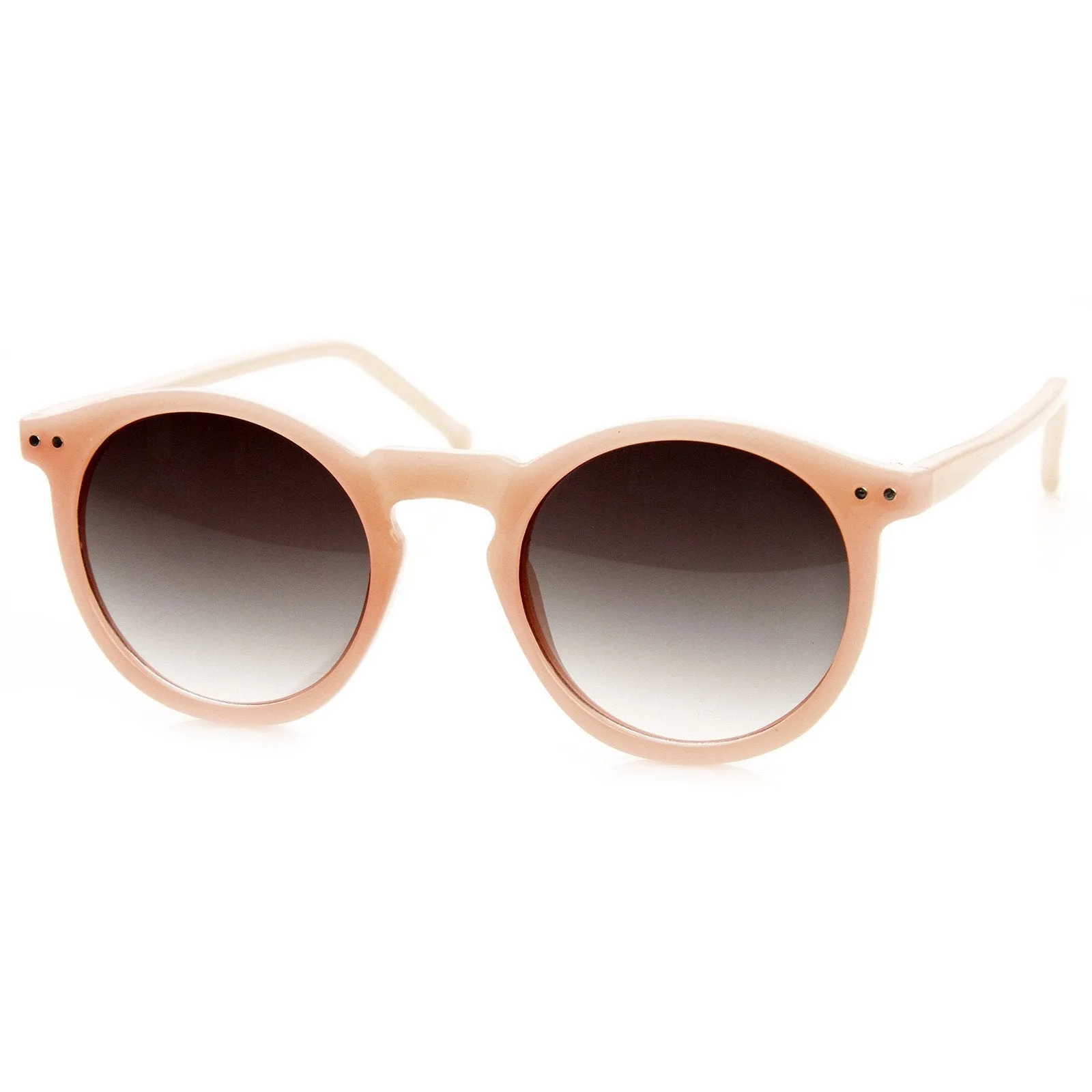 Cute Pastel Color Round P3 Key Hole Retro Womens Sunglasses 8928