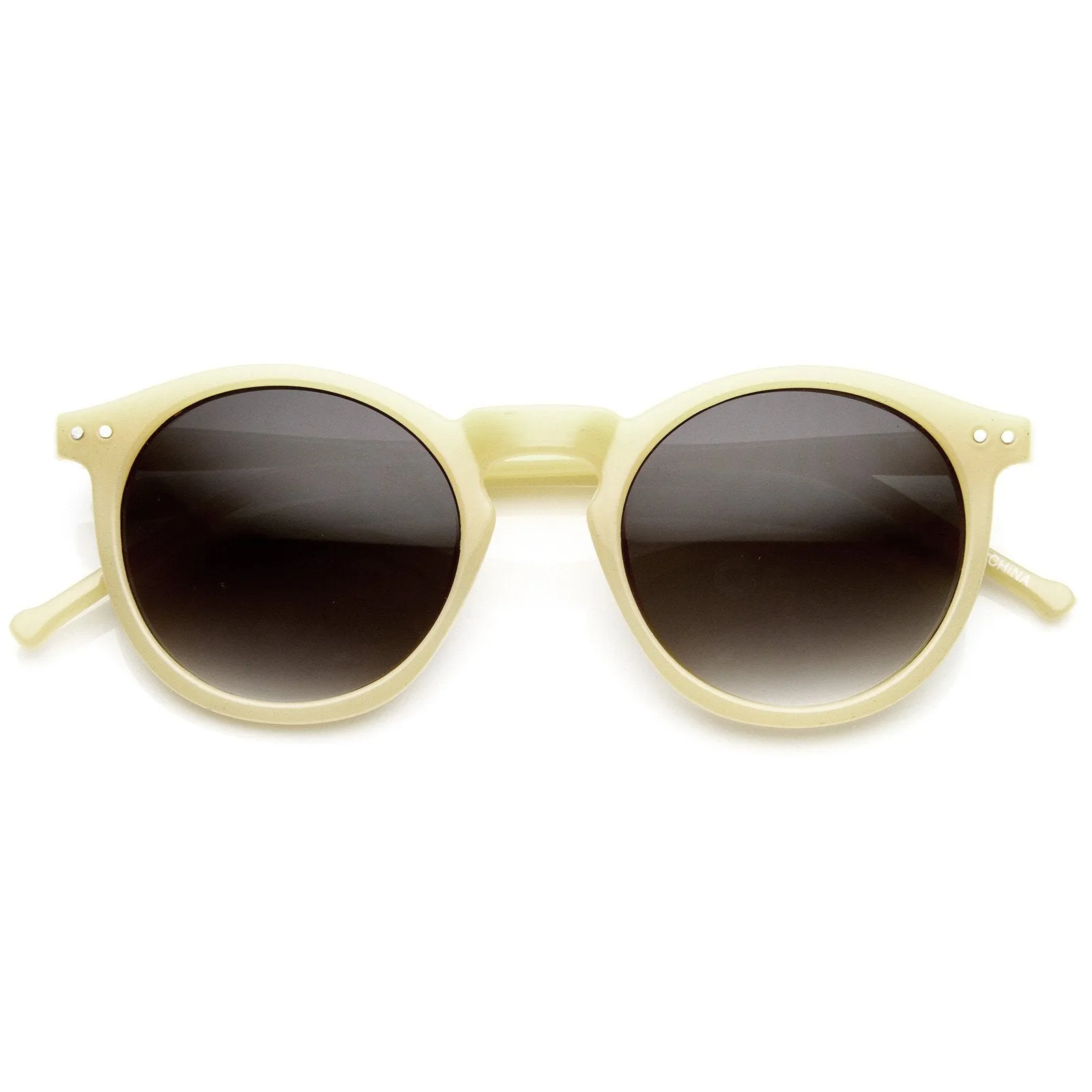 Cute Pastel Color Round P3 Key Hole Retro Womens Sunglasses 8928