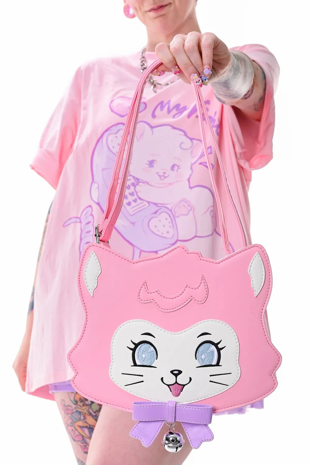 Darling Kitten 3-Way Bag- Pink