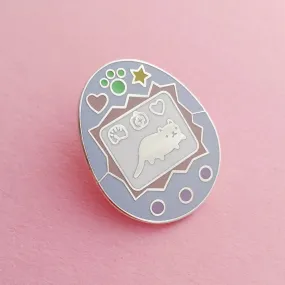 Enamel Pin: Pastel Cat Virtual Pet