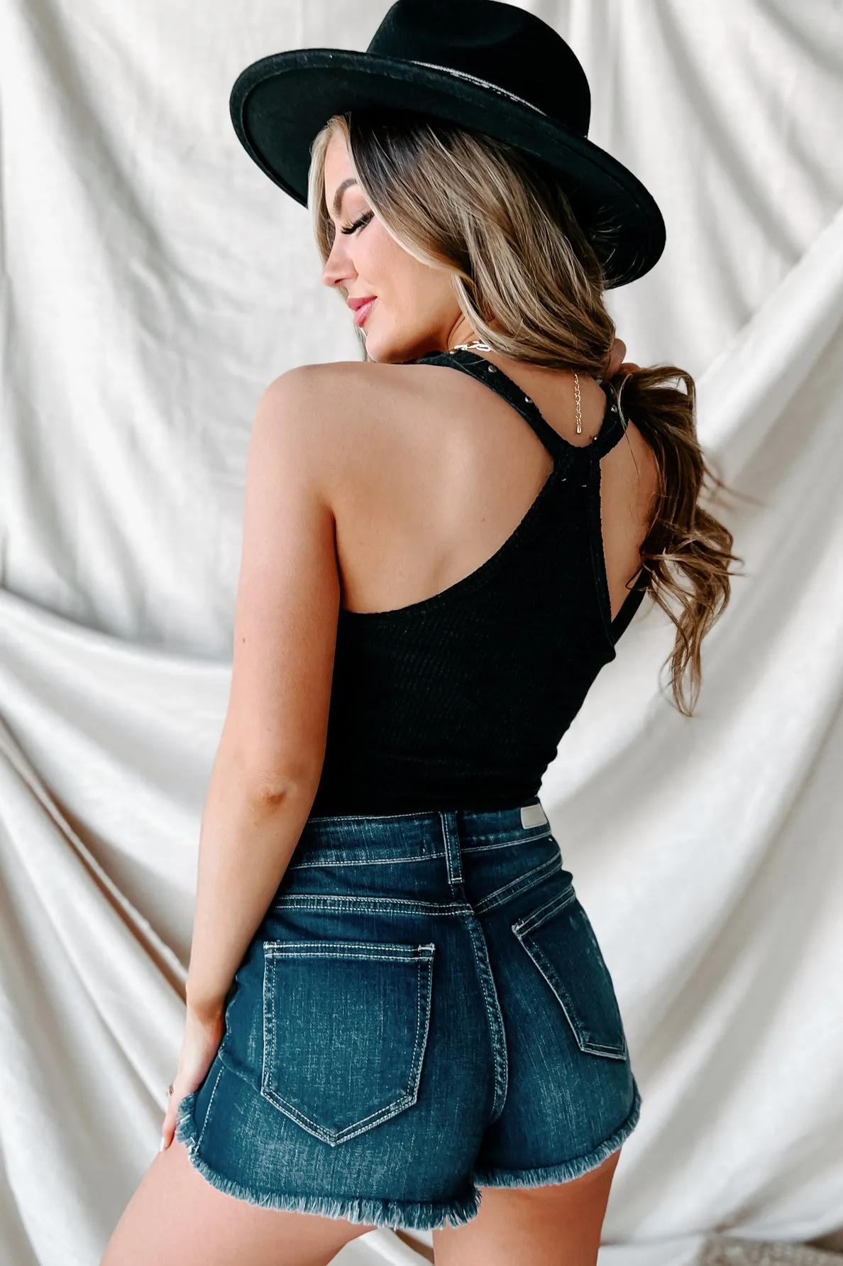 Epic Nights Studded Racerback Bodysuit (Black)