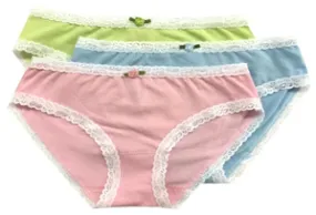 Esme Solid 3pc Panty Set - Pastel