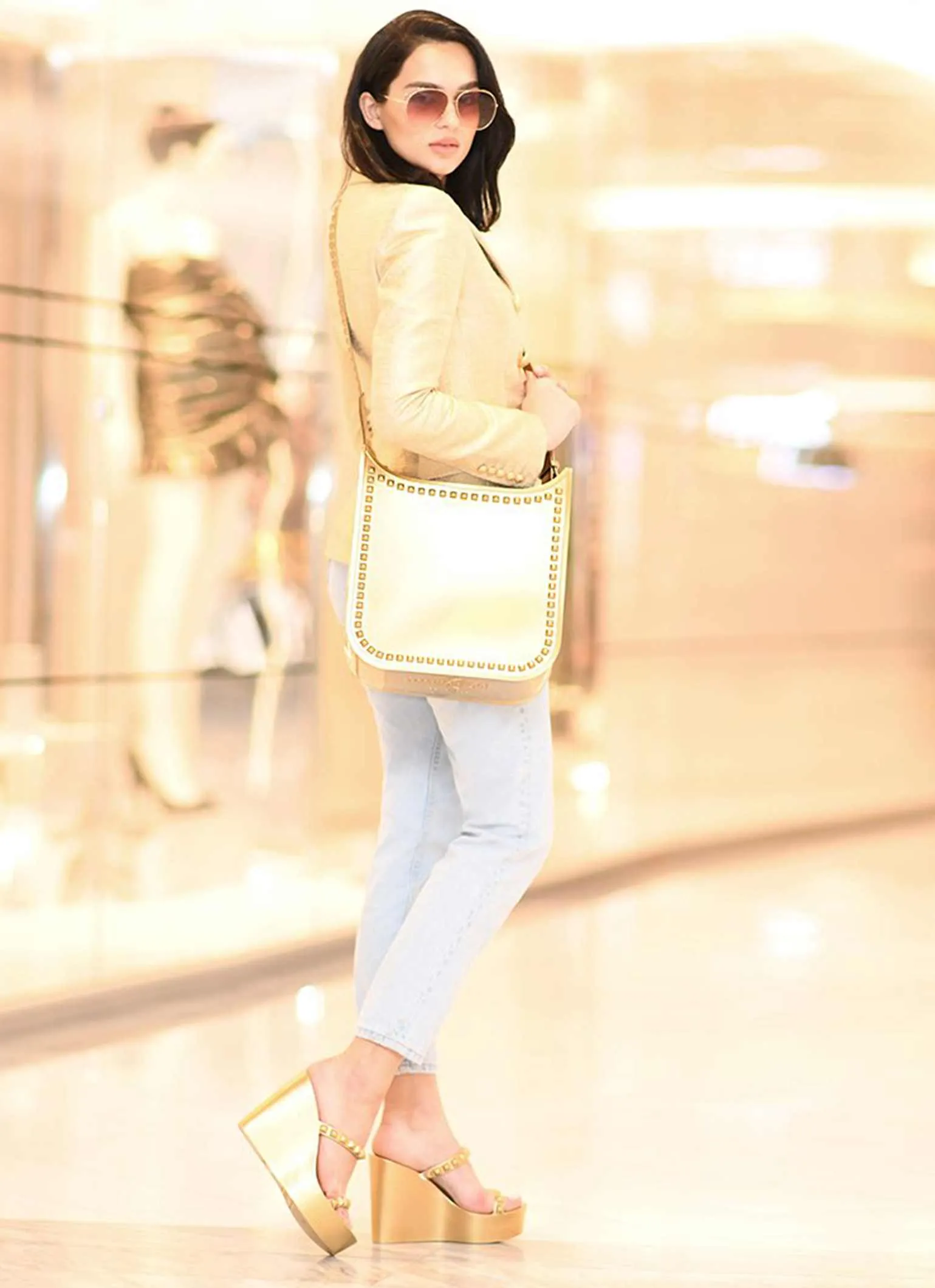 Fico Large Crossbody - Metallic Jelly