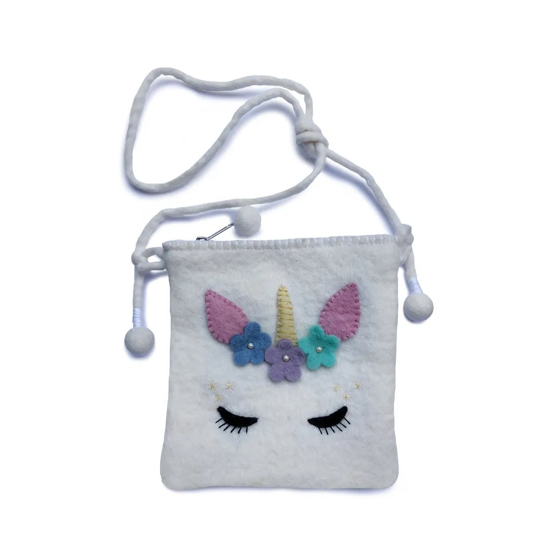 Gamcha Bag - Unicorn - White - 65x20cm