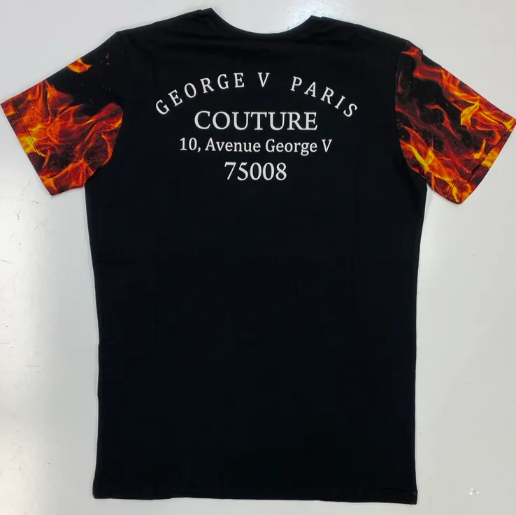 George V- studded flame ss tee