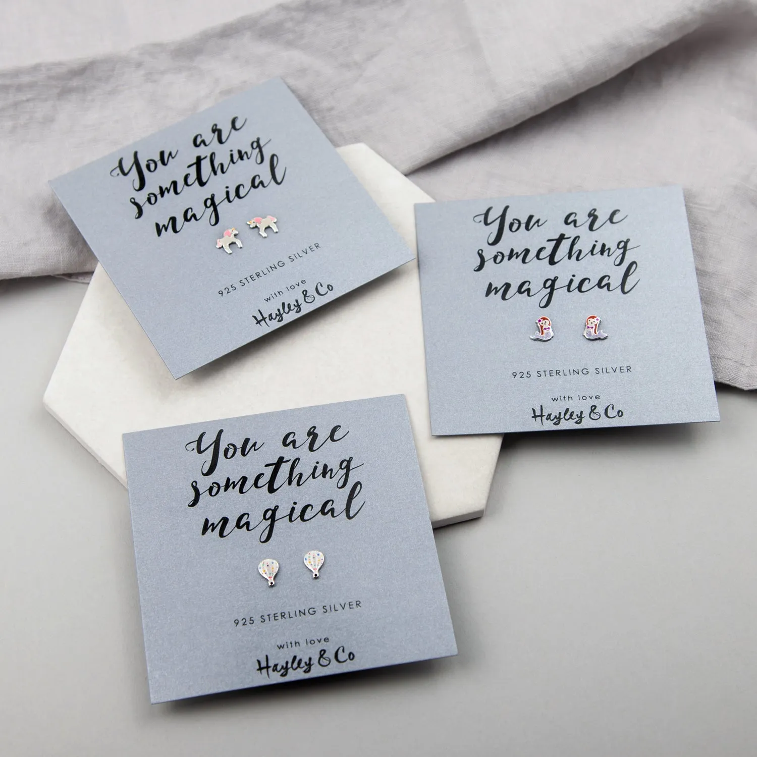 Hot Air Balloon Sterling Silver Earrings