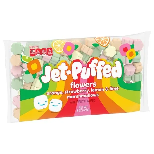 Jet-Puffed Flowers Marshmallows, 8 oz Bag