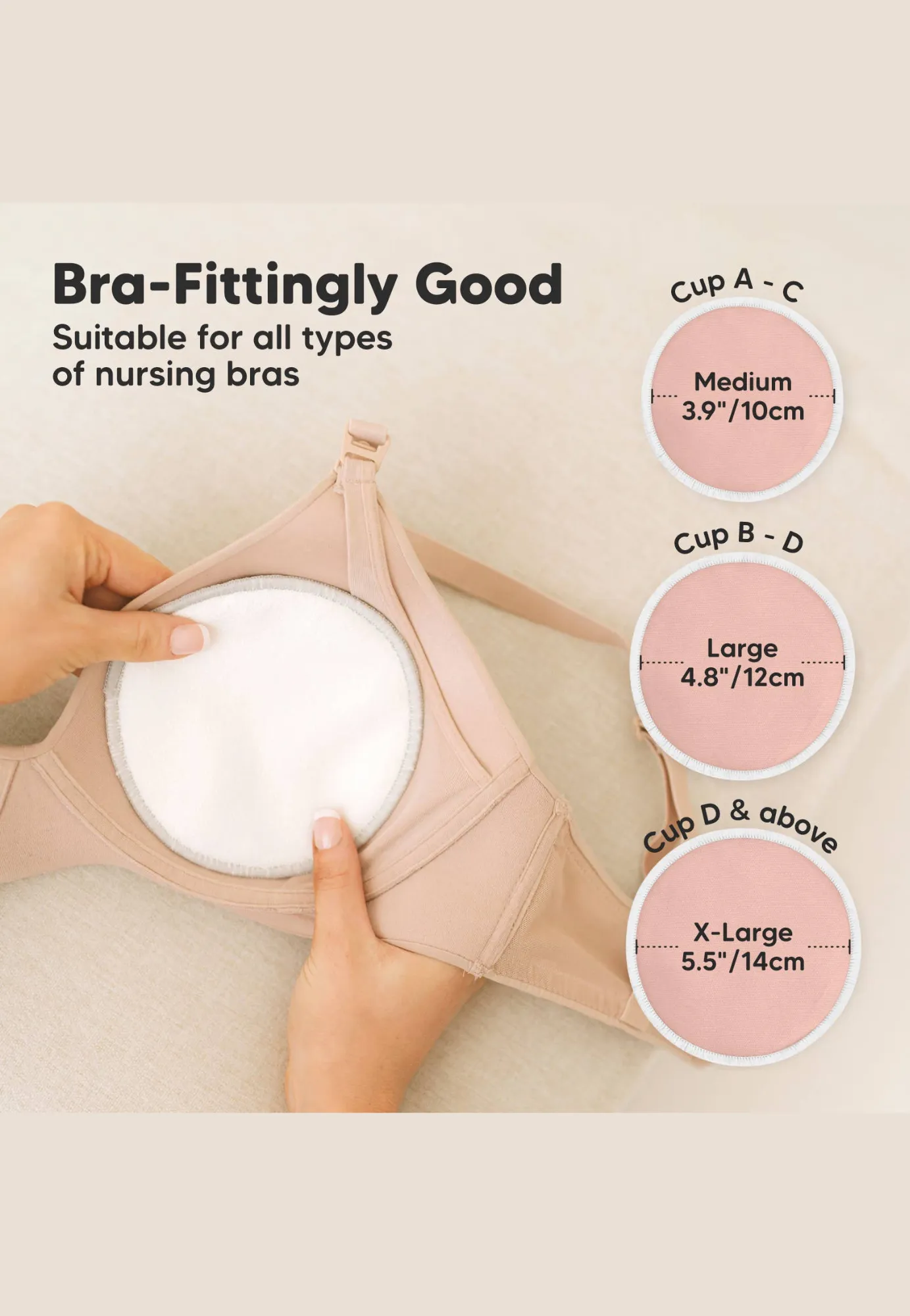 KeaBabies Soothe Reusable Nursing Pads for Breastfeeding