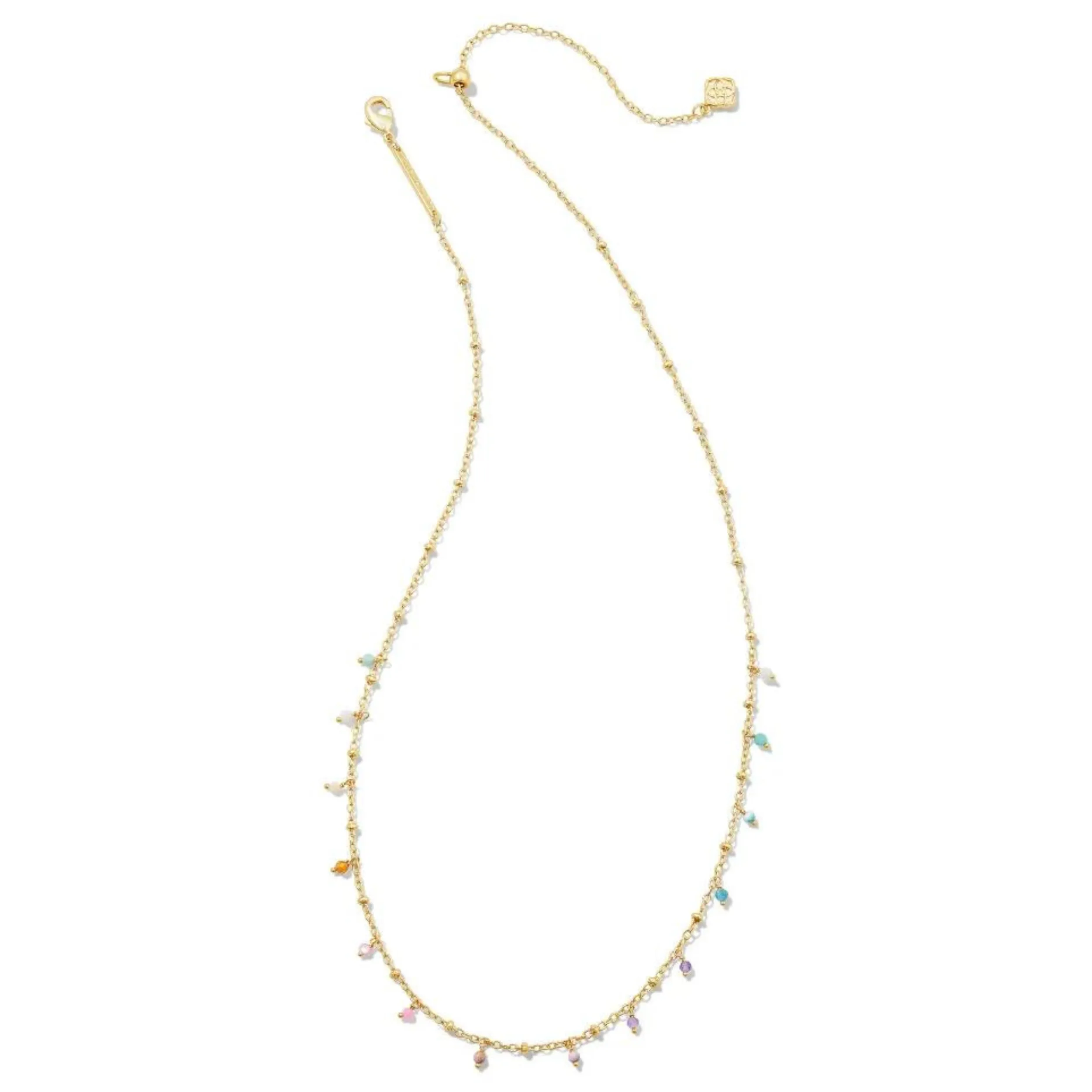 Kendra Scott | Camry Gold Beaded Strand Necklace in Pastel Mix