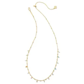 Kendra Scott | Camry Gold Beaded Strand Necklace in Pastel Mix
