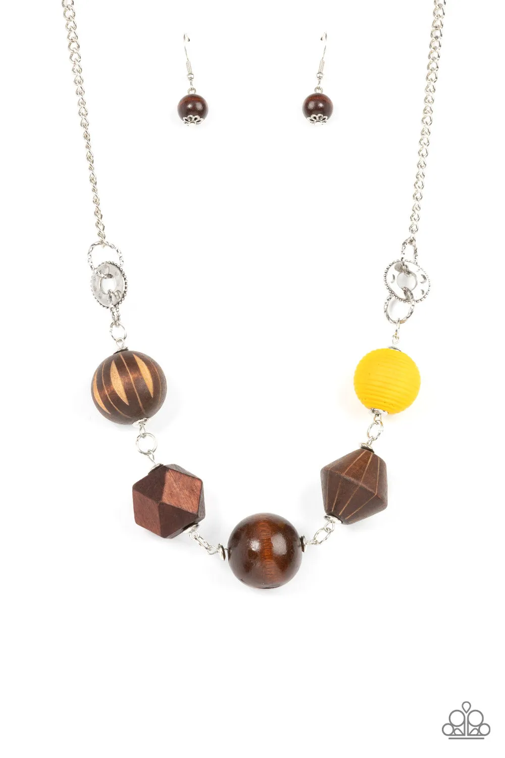 Necklaces Eco Extravaganza - Yellow N2148