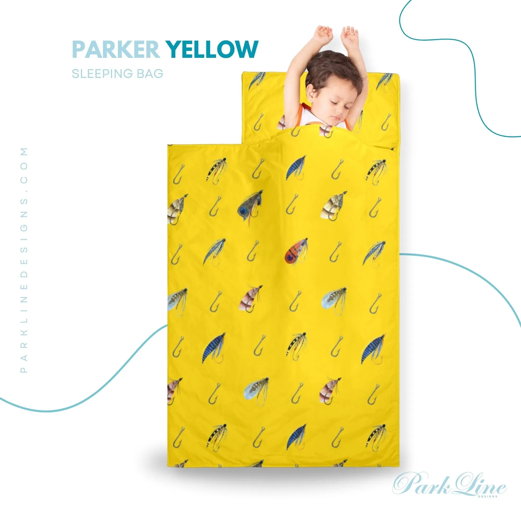 Orange Camo Kids' Long Sleeping Bag | A Catchy Blend of Comfort & Style | Lightweight and Durable Sleeping Bag for Kids
