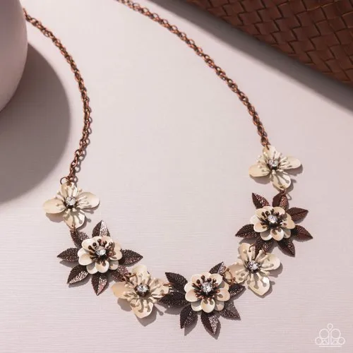 Paparazzi Necklace ~ Springtime Song - Copper