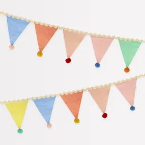 Pastel Pompom Flag Garland