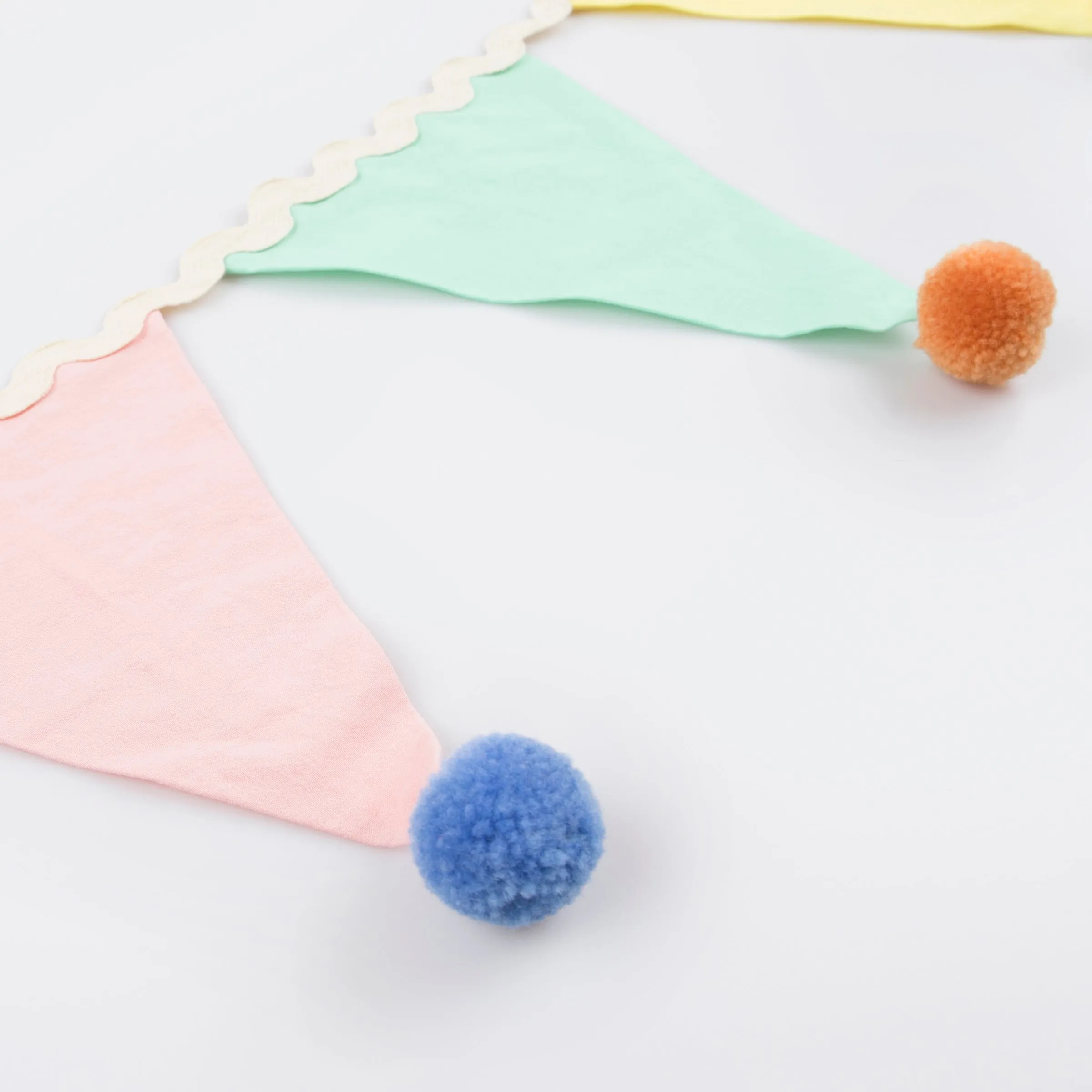 Pastel Pompom Flag Garland