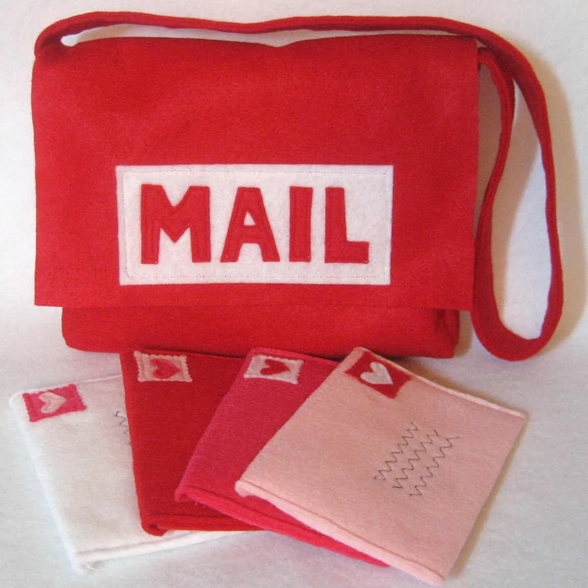 Red Mail Set with Working Envelopes