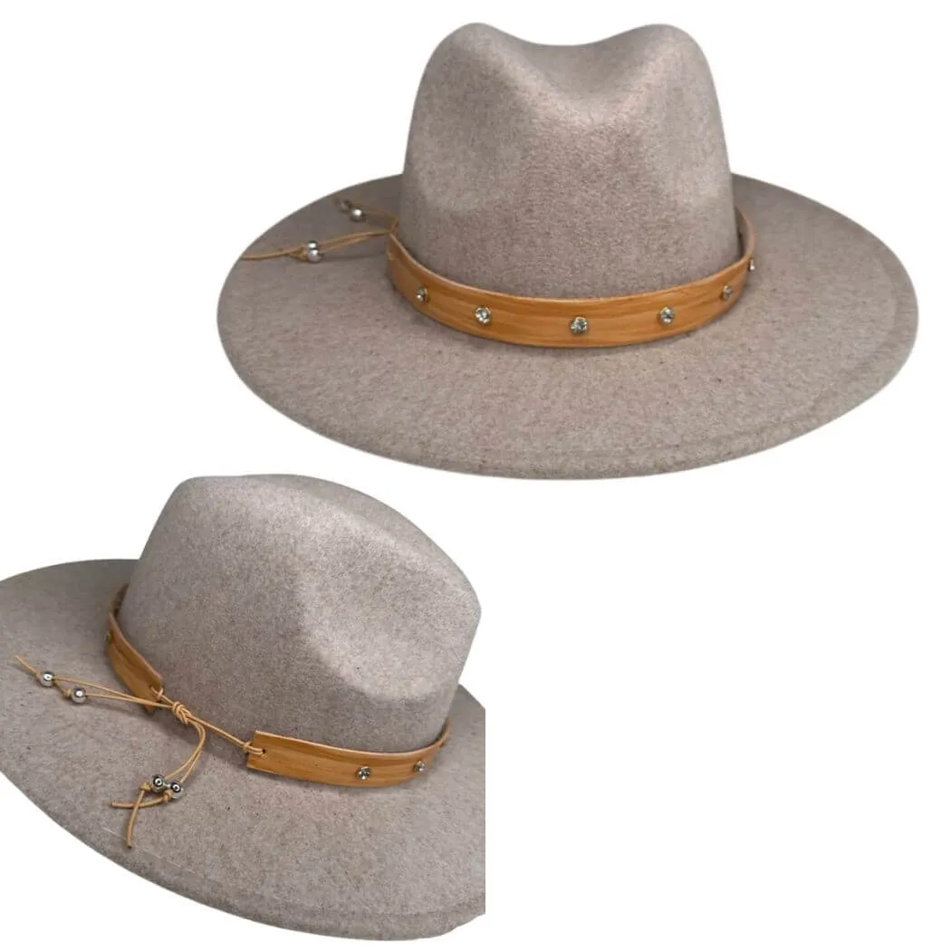 Rhinestone Studded Hat Band