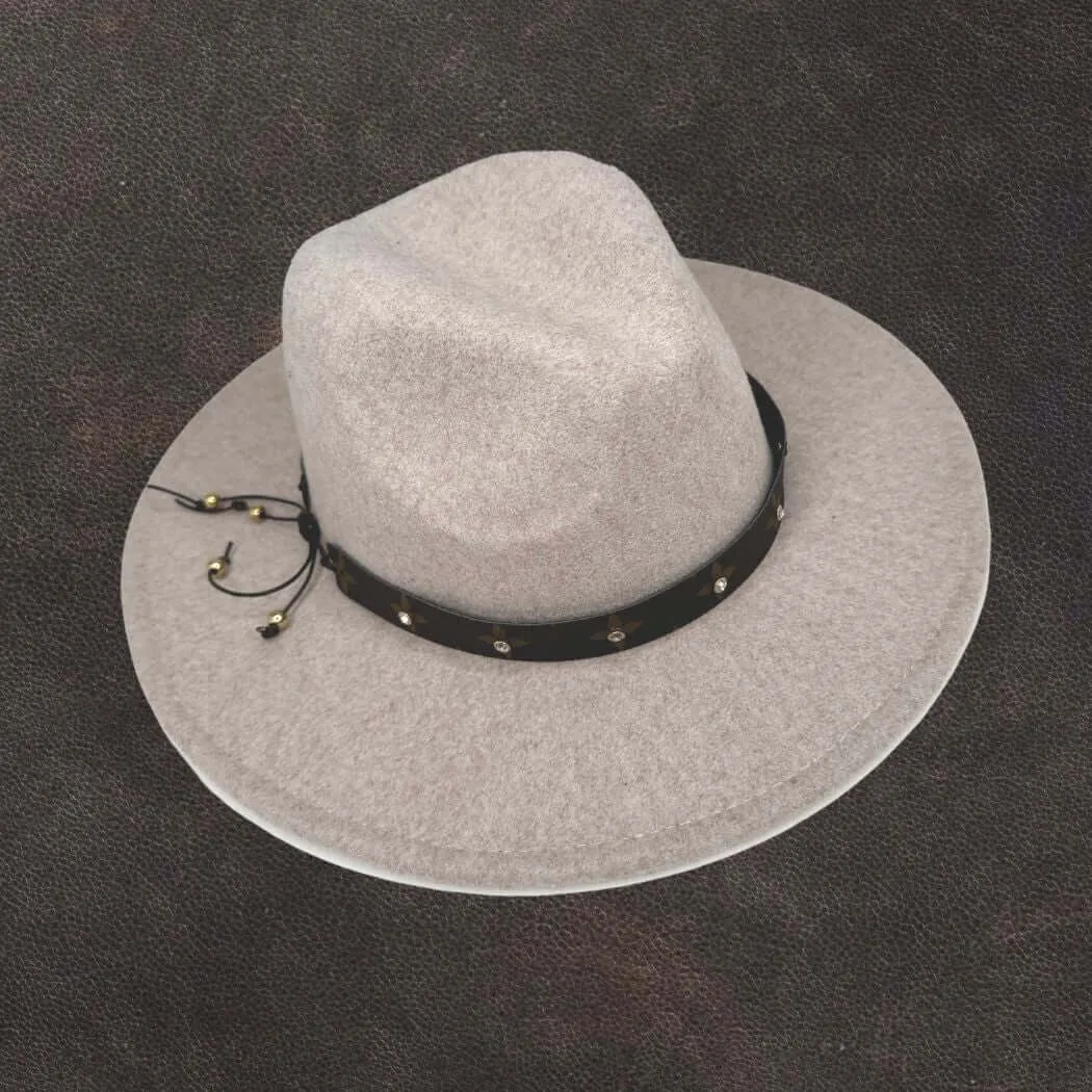 Rhinestone Studded Hat Band