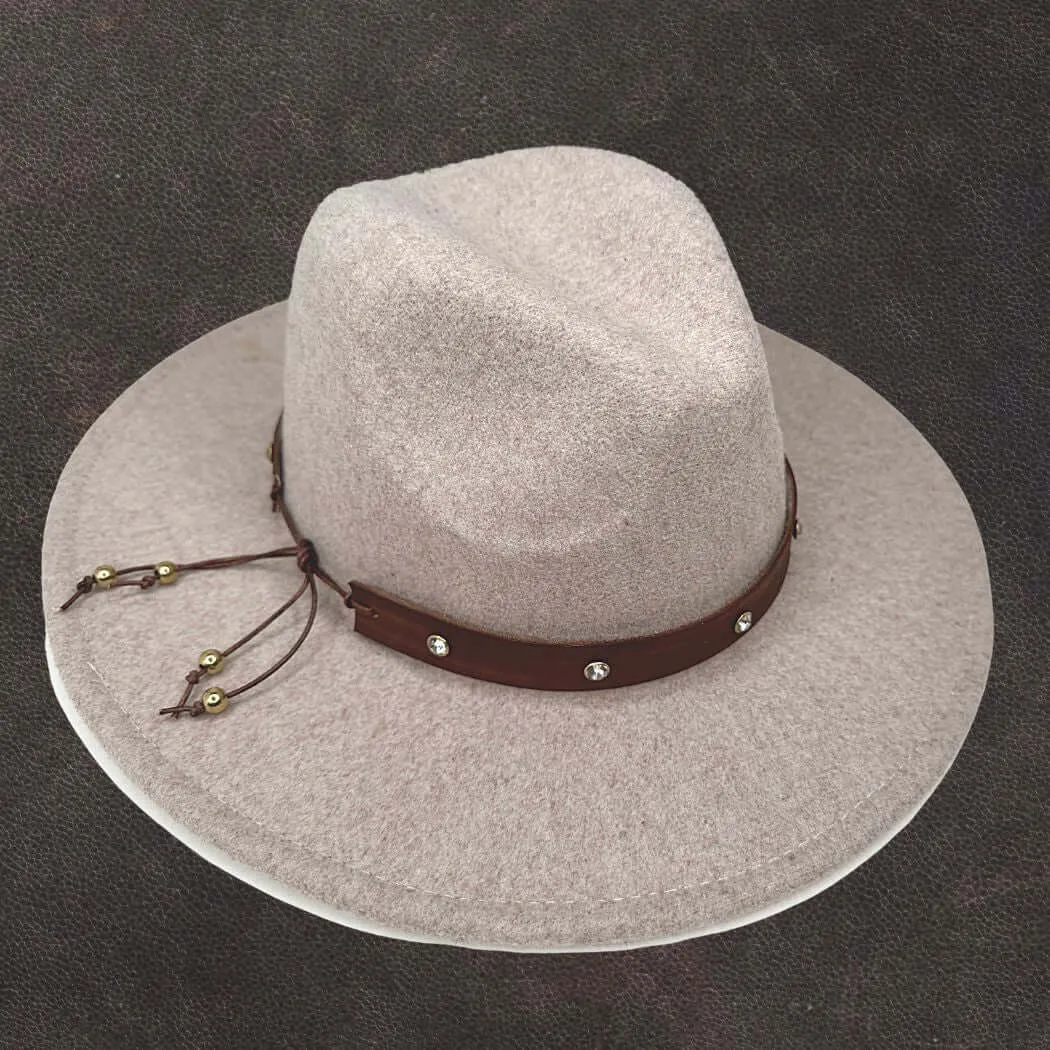 Rhinestone Studded Hat Band