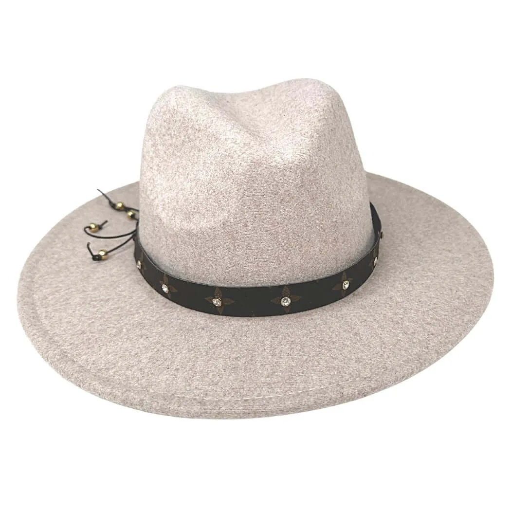 Rhinestone Studded Hat Band