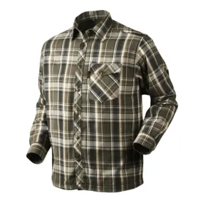 Seeland Vick Fleece Lined Shirt - Phantom Green Check