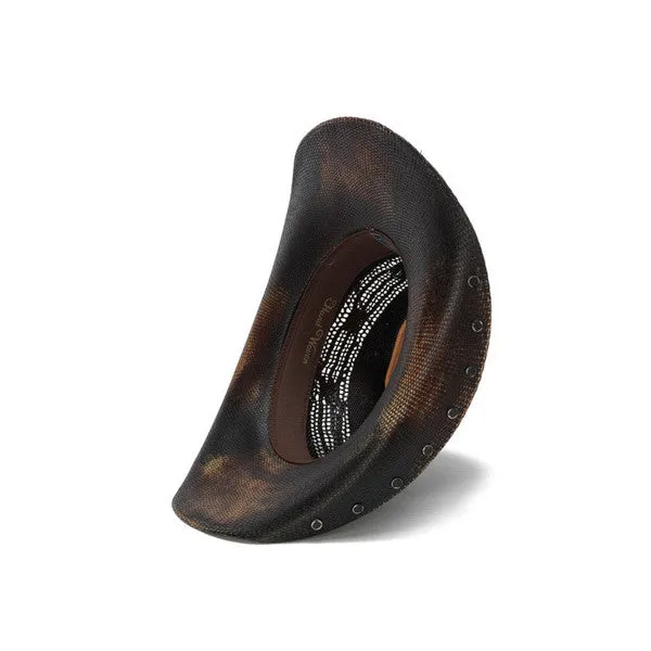 Stampede Hats - Studded Black Stain Lone Star Western Hat
