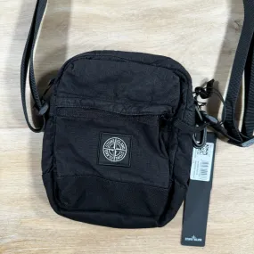 Stone Island Lino Nylon Tela-TC Bum Bag in Black