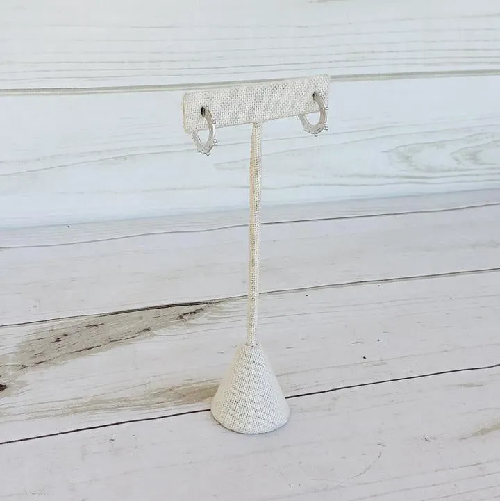 STUDDED PETITE HOOP | SILVER