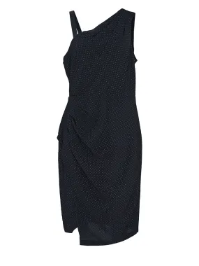 Studded Scuba Crepe Mix Dress