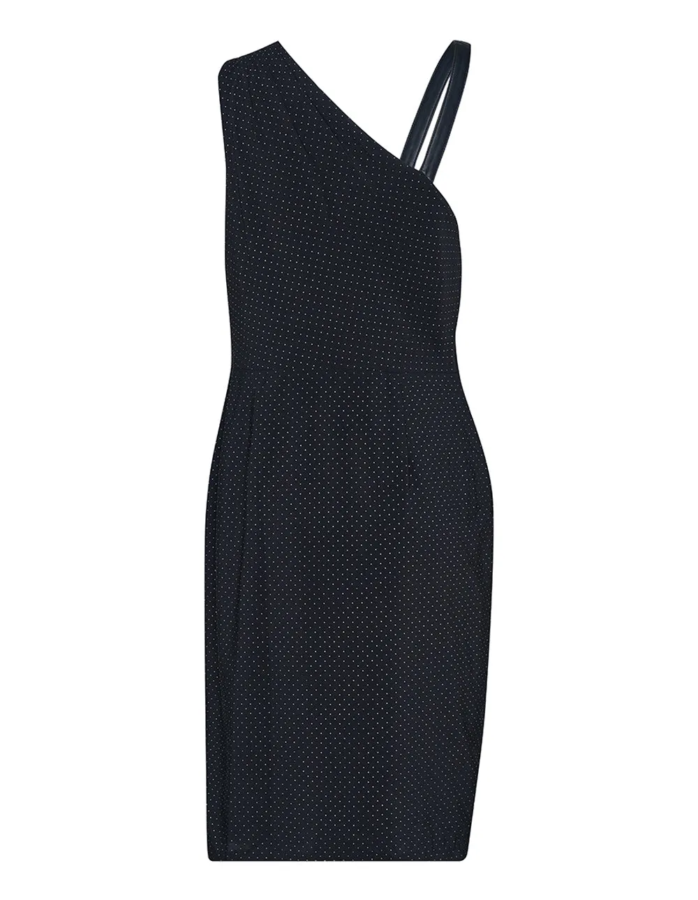 Studded Scuba Crepe Mix Dress