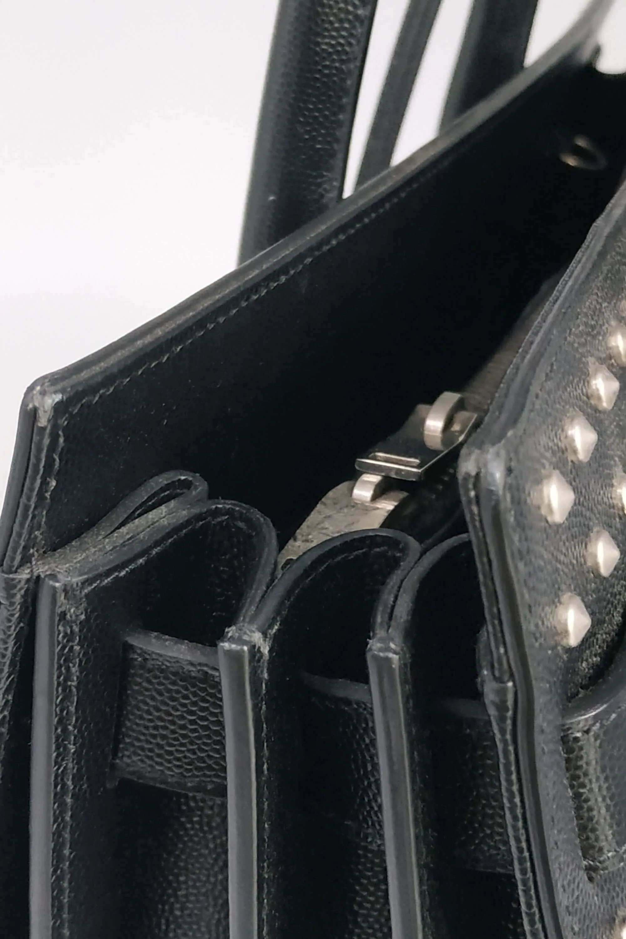 Studded Small Sac De Jour Black