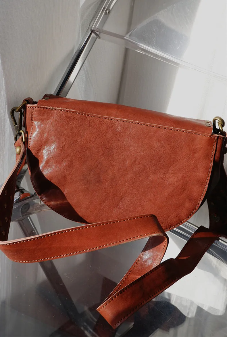Studded Women's Shoulder Bags Leather Black Crossbody Bags For Women
