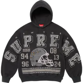 Supreme Champions Studded Black Hoodie