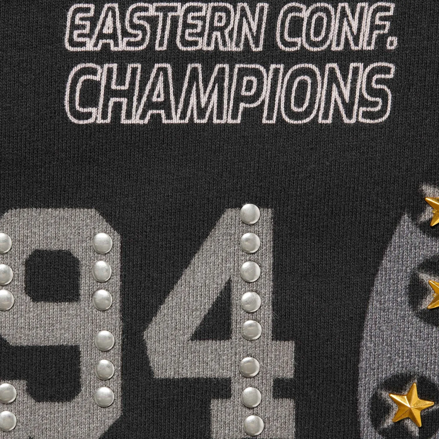 Supreme Champions Studded Black Hoodie