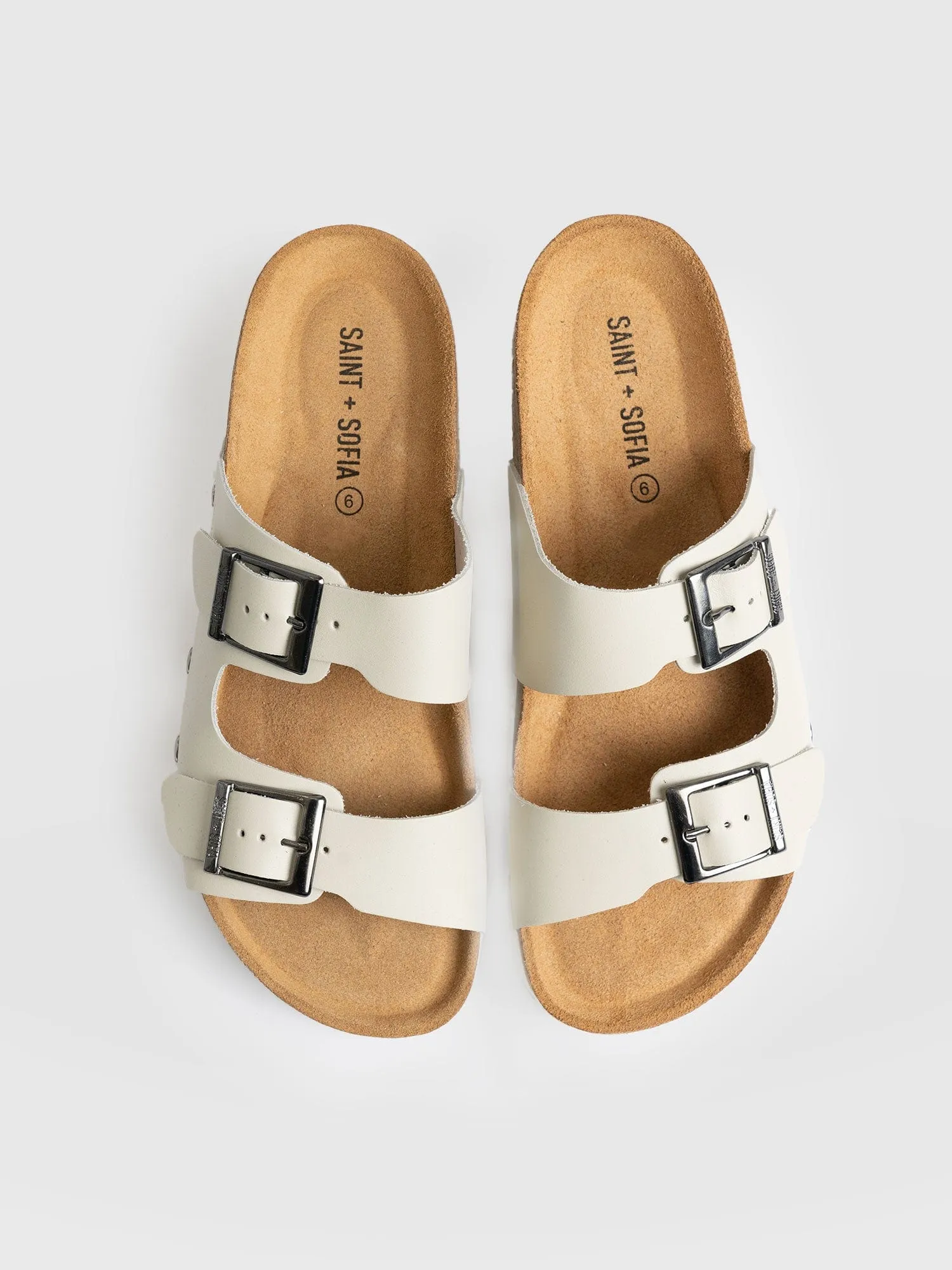 Sutton Slide - Cream Studded