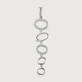 Versa Diamond Link Pendant in Platinum