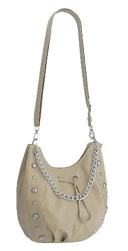 Vespa Studded Chain Faux Leather Shoulder Bag