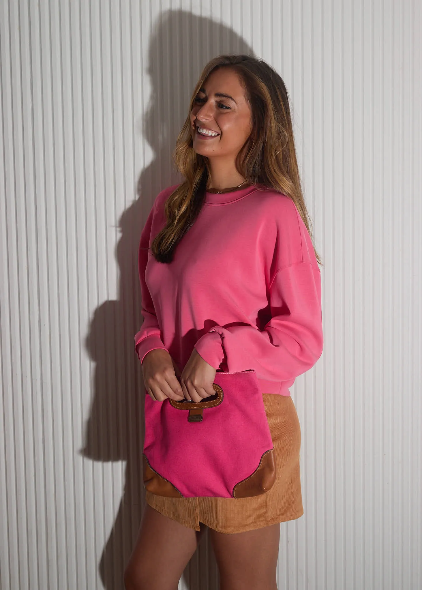 Vintage 1960s Pink Bermuda Bag