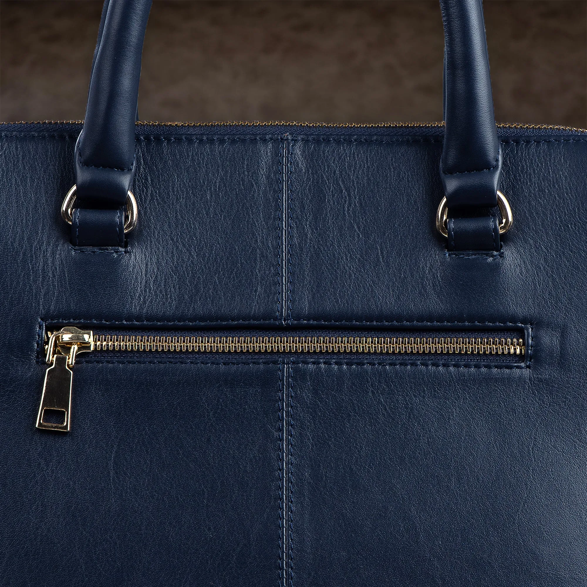 Vivian - Women's Handbag | Genuine Leather Ladies Sling Bag |Office Bag for Women | Color: Navy Blue