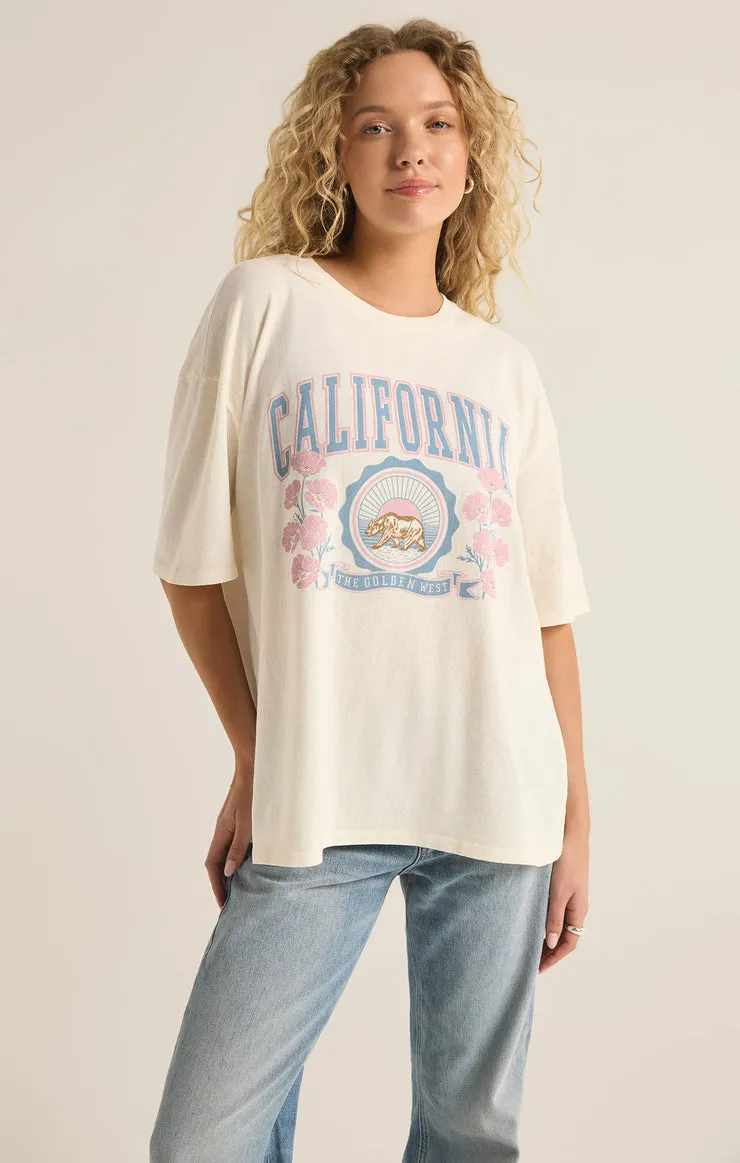 Z-Supply Poppy Bear SoCal Oversized Tee - SEA SALT