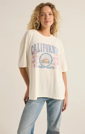 Z-Supply Poppy Bear SoCal Oversized Tee - SEA SALT